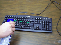 Spray the Keyboard with Canned Air