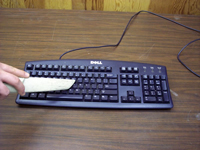Vacuum the Keyboard